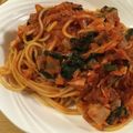 Sana_hpy's cooksnap of when they made ◆ツナとほうれん草のトマトスパゲッティ◆.
