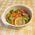 オレンジリング's cooksnap of when they made ウインナーとレモンのさっぱりレンジ蒸し♪.