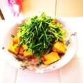 くれっち☆'s cooksnap of when they made 豆苗と厚揚げのゆずポン酢がけ.