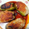 天竺牡丹's cooksnap of when they made ピーマンの肉詰め 照り焼き味.