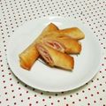 ✼••┈┈••✼'s cooksnap of when they made ハムとチーズの春巻き.