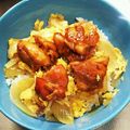 じゃす◇◇'s cooksnap of when they made 焼き鳥リメイクで本格派！炭火焼鶏の親子丼.