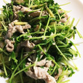 ちづりんも's cooksnap of when they made 豆苗と豚肉のゴマ油炒め.
