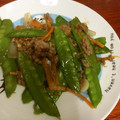 みかん組's cooksnap of when they made 絹さやと牛肉の中華炒め.