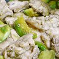 cyobindish's cooksnap of when they made 鶏肉とアボカドのわさび醤油炒め.