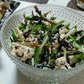 ma71yu's cooksnap of when they made 水菜とひじきとごぼうと豆腐のサラダ.