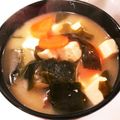 モケ缶's cooksnap of when they made 簡単★豆腐とわかめの味噌汁.