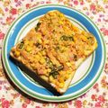 なつき☆ミ's cooksnap of when they made ピリ辛キムチのトロッとトースト.