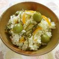 ☆Rokko☆'s cooksnap of when they made 新漬けオリーブの炊き込みご飯.