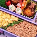 yuhome's cooksnap of when they made 三色そぼろ弁当.