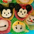 流風にゃん's cooksnap of when they made ディズニーツムツム キャラ弁 型紙付.
