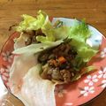 春巻きママ's cooksnap of when they made 豚ひき肉となすの甘みそ炒め　レタス包み.
