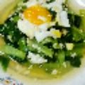 okomeokome's cooksnap of when they made 簡単 豚ミンチと小松菜の卵餡かけとじ.