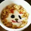 あーもこ's cooksnap of when they made にゃんこ先生ヨーグルトアート.