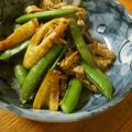 低カロ探検隊's cooksnap of when they made ちくわミンチとスナップえんどうの甘辛炒め.