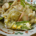 低カロ探検隊's cooksnap of when they made お麩とさやえんどうの玉子とじ.