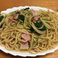 さらつむとし's cooksnap of when they made ベーコンとほうれん草の和風パスタ❤.