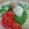 kashikon's cooksnap of when they made さっぱり♪ネバネバ☆ぶっかけうどん.