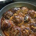 Blue。mom's cooksnap of when they made 煮込みハンバーグ.