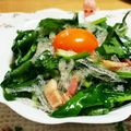 pafepapa's cooksnap of when they made 元気モリモリ*ほうれん草のニンニクサラダ.