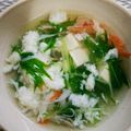 クックXX837M☆'s cooksnap of when they made 水菜とふんわり卵の味噌汁.