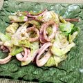 しらたまだいふく's cooksnap of when they made 簡単♪イカとキャベツのにんにく醤油炒め.