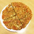 take♪aki♪'s cooksnap of when they made 柔らかキャベツのライスピザ♬.
