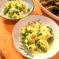ほけきょ♪'s cooksnap of when they made お出汁で美味しくグリンピースの卵とじ.