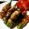 kaz～kaz～⭐'s cooksnap of when they made オクラと塩こんぶの豚肉巻き.