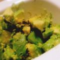 Sac’HiNa's cooksnap of when they made アボカドの金ごま山葵和え.