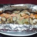 sho_nagomi's cooksnap of when they made 鮭とキノコのホイル焼き.