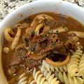 フラワーマウンド's cooksnap of when they made 三國清三シェフのビーフストロガノフ.
