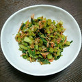 きゃんちゃん♪'s cooksnap of when they made かぶの葉と桜えびの炒め煮☆常備菜.