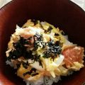 健康第一♪実験中's cooksnap of when they made 冷食から揚げでズボラ親子丼.