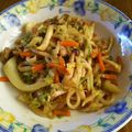 まん丸みかリン's cooksnap of when they made 冷凍うどんでかんたん！カレーやきうどん.