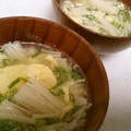 ウィンナ's cooksnap of when they made えのきと卵の中華スープ.