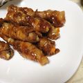 ○かなっぺ○'s cooksnap of when they made 【簡単】甘辛だれの豚肉巻き【照りってり】.
