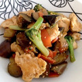 やいちのりんご's cooksnap of when they made こってり♡鶏と茄子の甘辛彩り炒め.