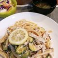 Yummmyさん's cooksnap of when they made エビとズッキーニのレモンクリームパスタ！.