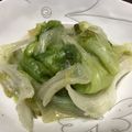 まめこ8888's cooksnap of when they made レタスだけ～♪超簡単な洋風レタス炒め.