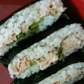 ぱりが's cooksnap of when they made 雑穀玄米でツナマヨレタスのおにぎらず.