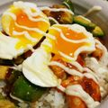 足場ｼﾞｬﾝｷｰ's cooksnap of when they made 【簡単】エビとアボカドのマヨ照り焼き丼.