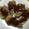 misono117's cooksnap of when they made 簡単にウマウマ♡ウチのピーマンの肉詰め♡.