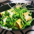 Frakit's cooksnap of when they made 豆苗と厚揚げのゆずポン酢がけ.