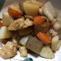 私は苺大福's cooksnap of when they made 100円レシピ☆鶏皮のモツ煮込み風.