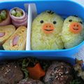 kachimachi's cooksnap of when they made キイロイトリのおにぎり.