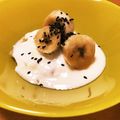 ❁Abake❁'s cooksnap of when they made 黒酢バナナのデザート＆ドリンク.