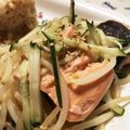 あたむ❤189's cooksnap of when they made さっぱり★【鮭ともやしのゴマ酢醤油和え】.