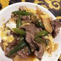 まもくるりん's cooksnap of when they made ダシダで☆とろ~り玉子とじ牛丼.