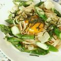 いたずらっ子's cooksnap of when they made アスパラガスとタラコの和風クリームパスタ.
